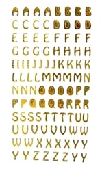 Gold Cartoon Letter Ремесла наклейки с бронзированием серебро/золото DIY скрапбук цифровой буквы Алфавит числа декоративные стикерные игрушки GYH - Цвет: Gold Cartoon Letter