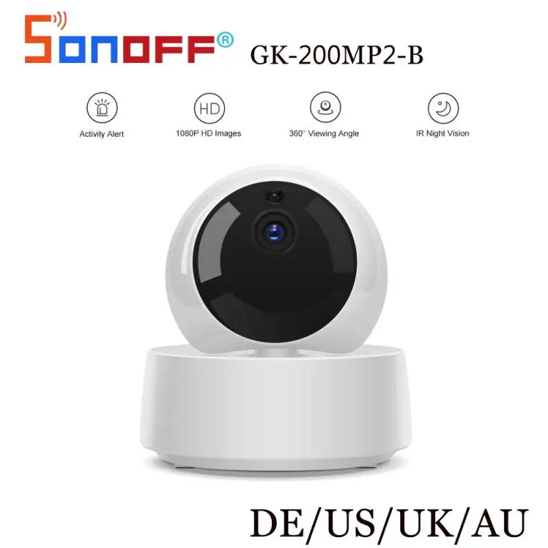 Интеллектуальный выключатель света SONOFF GK-200MP2-B 1080P HD Wi-Fi Камера Беспроводной