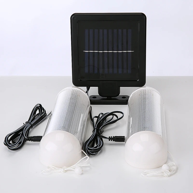 

Outdoor Solar Powered LED Light Rechargeable Garage Shed Light Garden Camping Lamp No Wiring Wall Lighting Lights Accessories