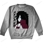Забавные толстовки Madara Shinobi в стиле аниме, новинка, белая Повседневная Толстовка Унисекс с длинным рукавом, Японская уличная одежда Манга, толстовка, осень