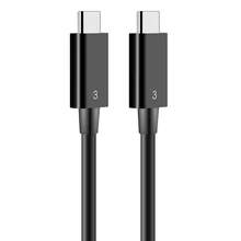 True Thunderbolt 3 cable 40gbps for thunerbolt 3 dock station Thunderbolt 3 male to Thunderbolt male cord
