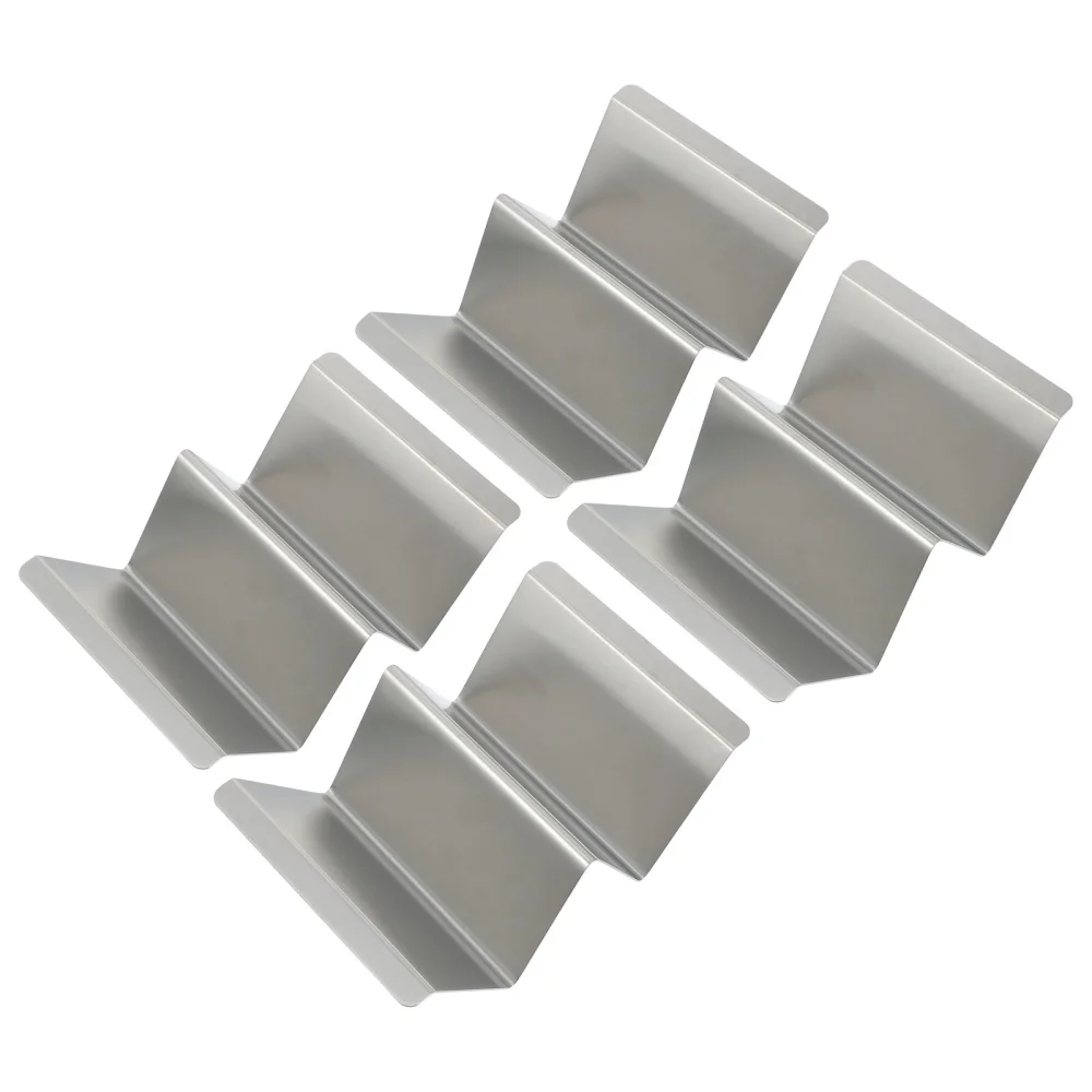 

2pcs Stainless Steel Burritos Stands Taco Display Racks Holders Serving Tray