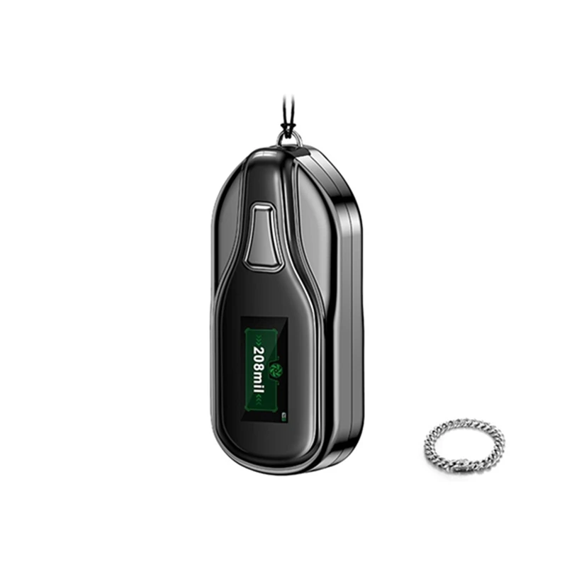 

2Pcs Wearable Air Purifier Necklace with LCD Screen Display Portable Air Freshener Ionizer Negative Ion Generator