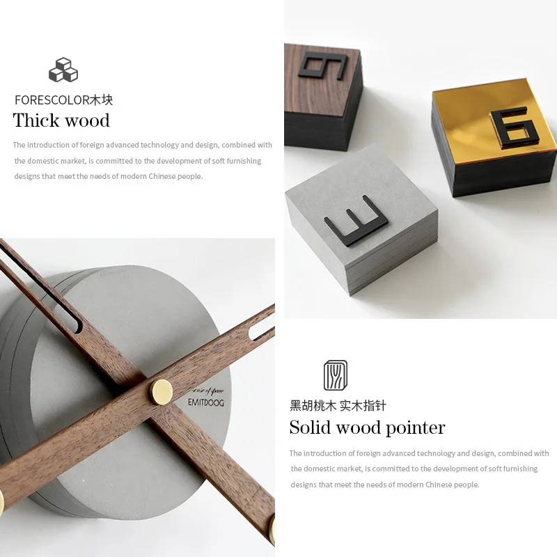 Настенные часы сделай сам украшение для гостиной в скандинавском стиле объемные