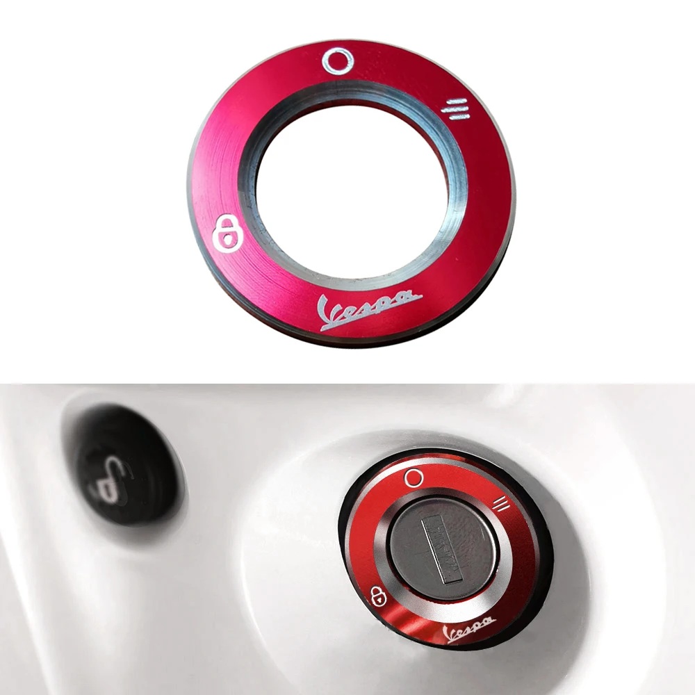 Крышка переключателя зажигания для Piaggio Vespa защитное кольцо ключа CNC крышка