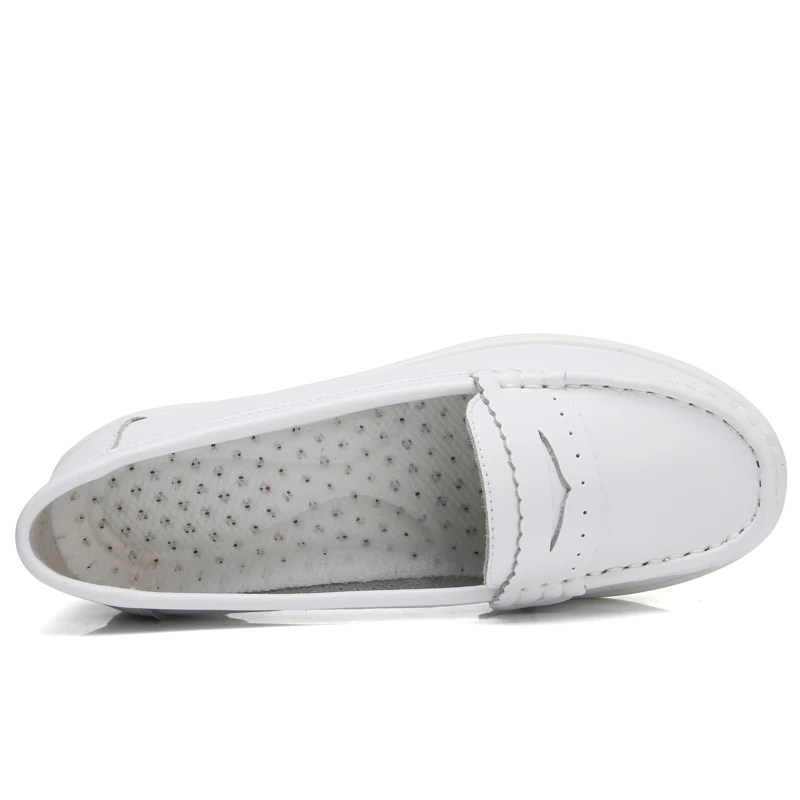 

Женские туфли на плоской подошве, женская повседневная обувь, мягкие удобные женские слипоны, дышащие белые туфли на плоской подошве