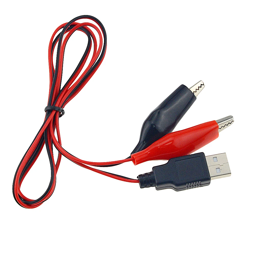 1 шт. 50 см или 100 DC 5V типа крокодил Тесты зажимы зажим для usb разъема Питание адаптер