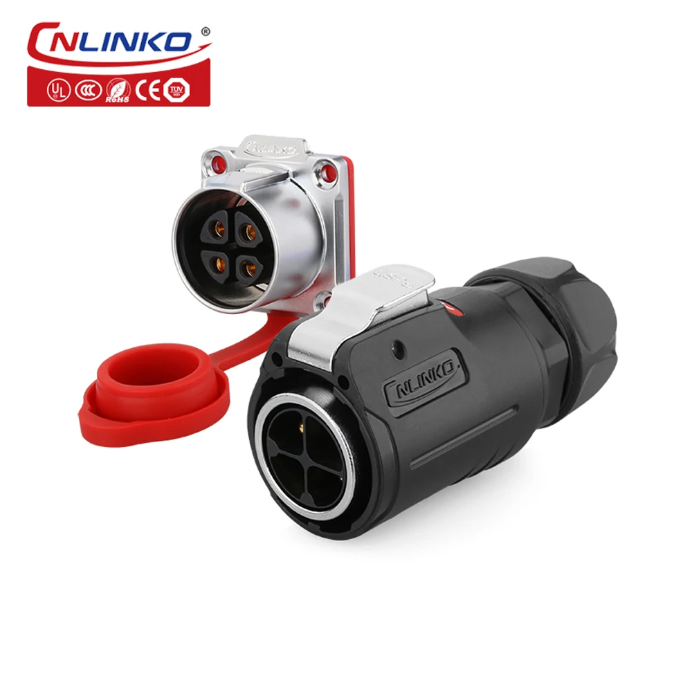 

Cnlinko металлический корпус M24 4-контактный водонепроницаемый разъем питания 25 А круговой электромонтаж промышленные светодиодные осветител...