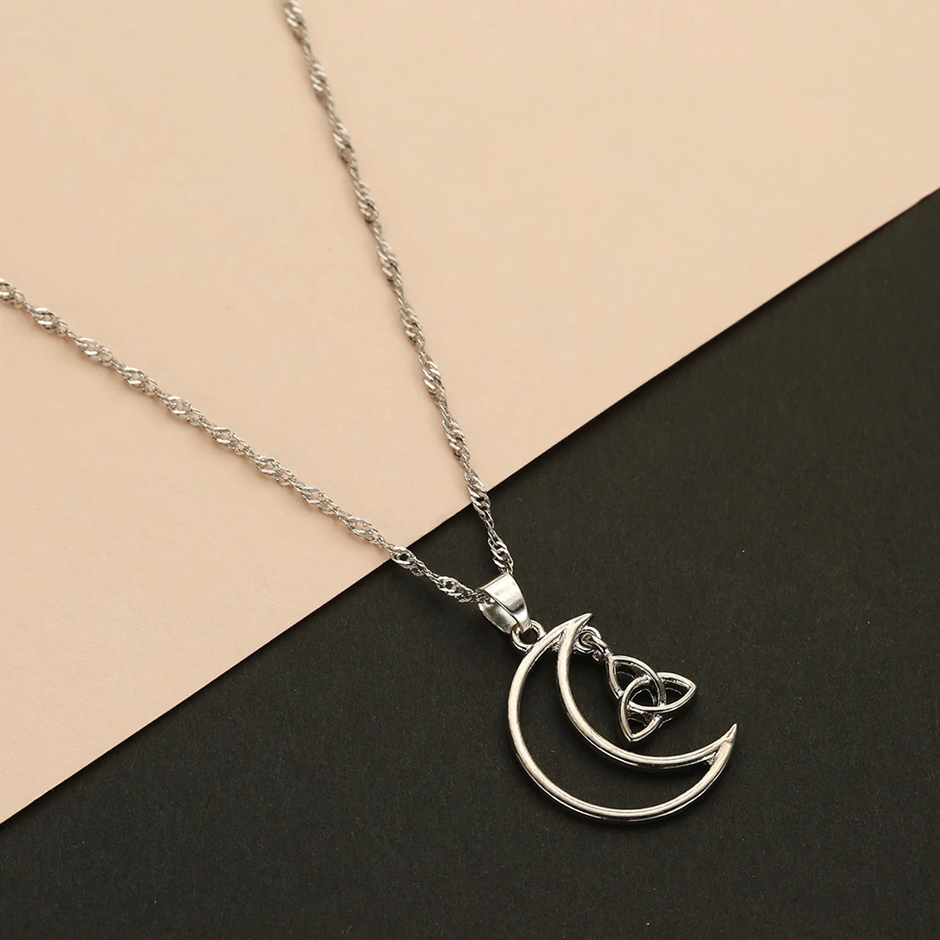 Женское Ожерелье-чокер Kinitial Good Luck с ирландскими узелками Луна Звезда Давида