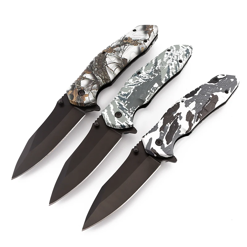 

8.46'' Folding Pocket Knife Outdoor Survival Tactical Knife 440C Steel Blade Camping Hiking Hunting Knives Self-defense EDC Tool