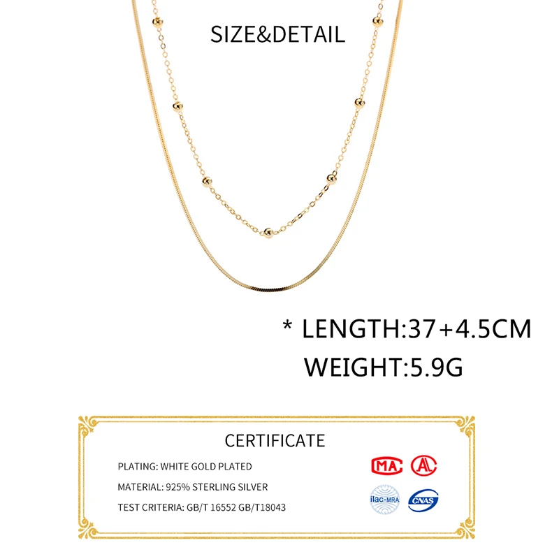 Женское минималистичное ожерелье из серебра 925 пробы с кулоном | Украшения и