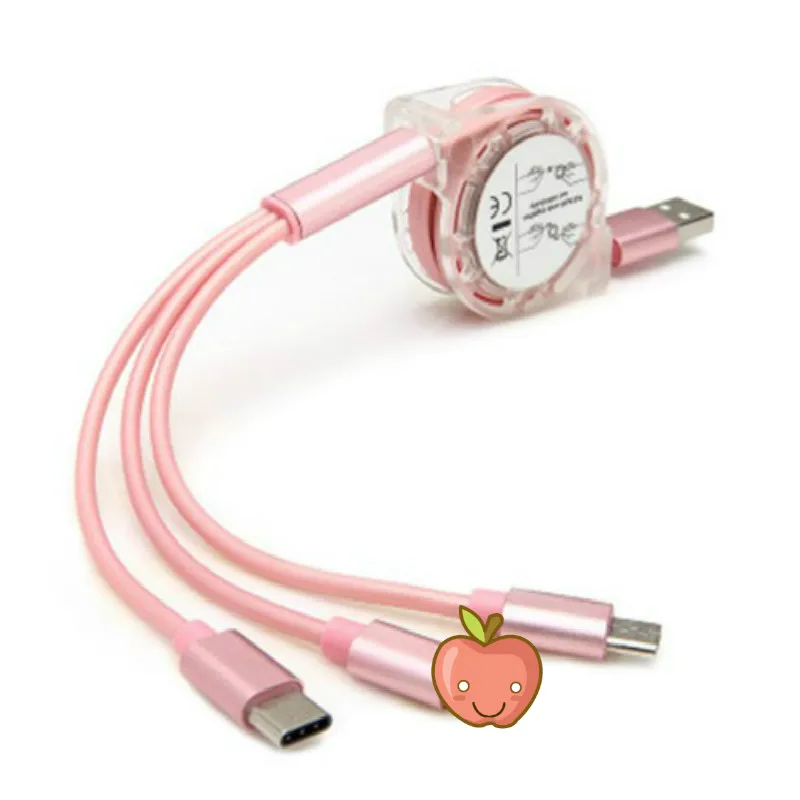 3 в 1 USB порт и кабель Micro USB|Кабели для мобильных телефонов| |