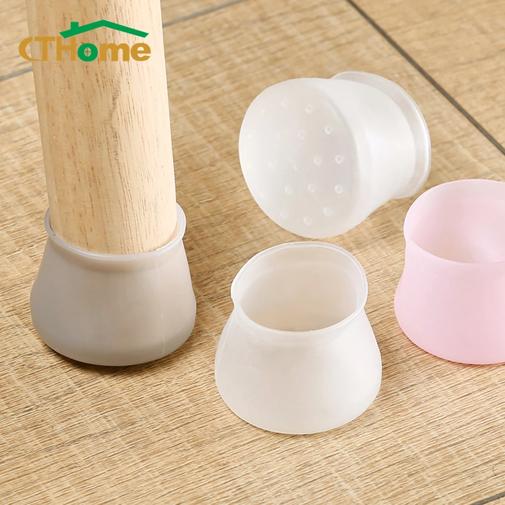 

Table Chair Leg Silicone Cap Pad Furniture Non-slip Table Feet Cover Floor Protector Foot Protection Bottom Cover Pads 2.8-4.5CM