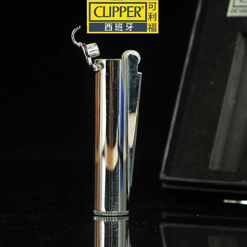 Clipper Original From Spain Metal Free Fire Butane Gas Jet Torch Lighter Portable Grinding Wheel Flint Inflatable Lighters images - 6
