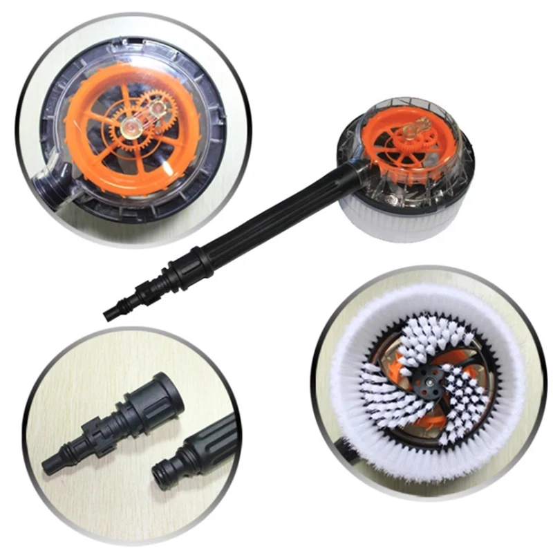 Вращающаяся круглая щетка для очистки воды жесткая автомойки высокого давления