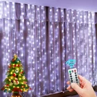 Рождественские украшения для дома, гирлянда-занавеска длиной 3 м, светящаяся сказочная гирлянда, домашний декор, Рождественское украшение 2021 года, новый год 2022