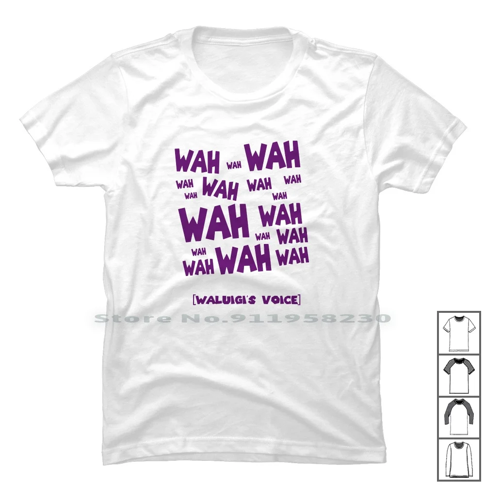 

Waluipad Voice (Wah) футболка из 100% хлопка для видеоигр голосовой трек музыка Луиджи песня игры Bros Ice Me