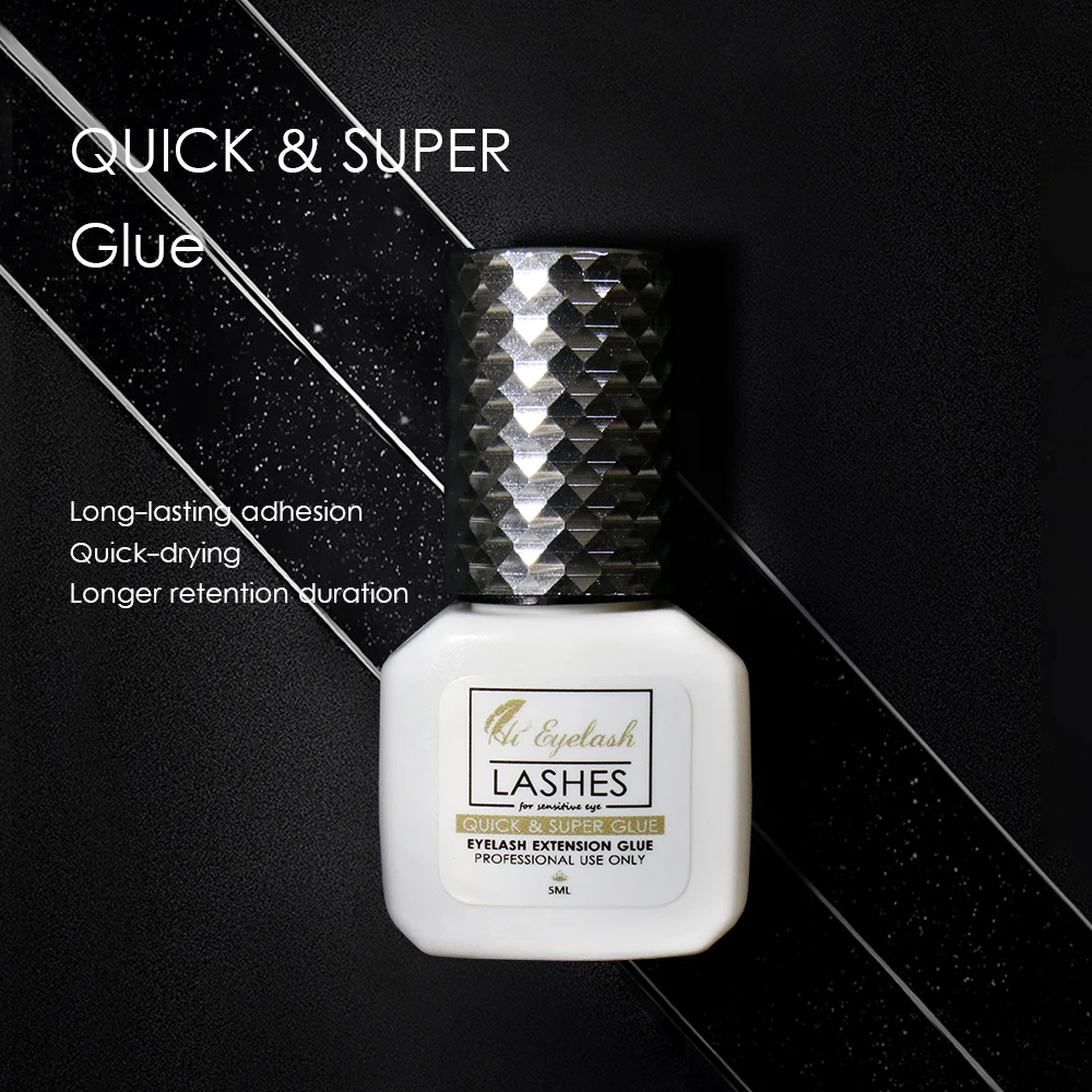 Eyelash Glue Private Label 1s Drying Best Latex Free Lash Adhesive 6-8 Weeks 5ml Korea Super | Красота и здоровье