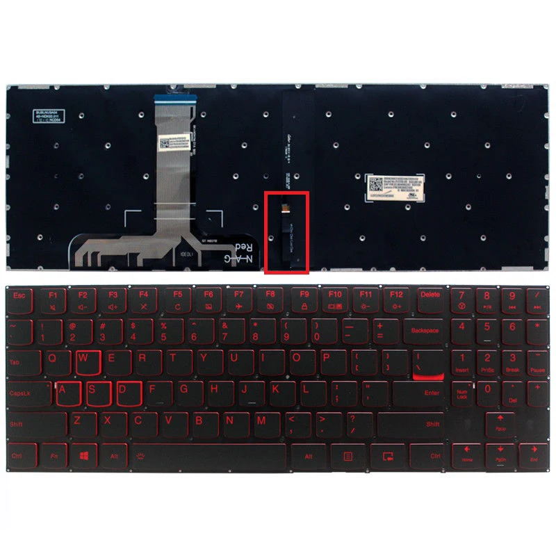 Новая клавиатура США для Lenovo Legion Y520 15IKB R720 Y720 Клавиатура ноутбука с подсветкой без