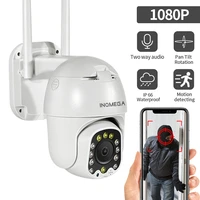 inqmega wifi camera outdoor 4x digital zoom 1080p ptz ip camera ai human detect wireless camera 2mp surveillance security cct