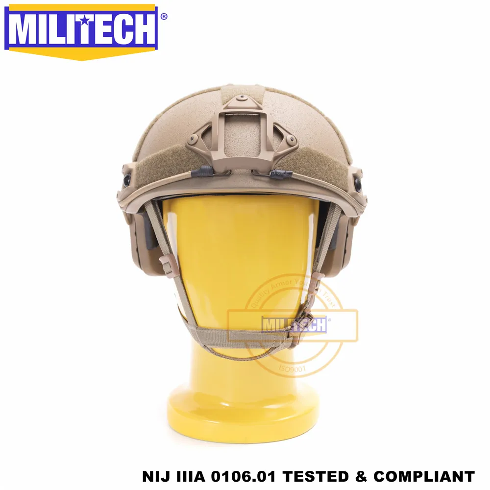 MILITECH баллистический шлем БЫСТРЫЙ CB Делюкс червячный циферблат NIJ уровень IIIA 3A