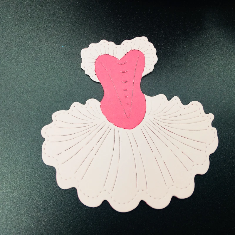 Alinacutle металлическое высекальное балетное танцевальное платье для скрапбукинга