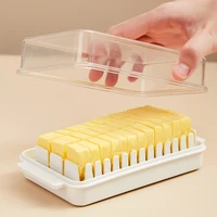 16 59 55cm butter box dish with lid holder storage container 3 sides function mark hotel kitchen tools dinnerware tableware
