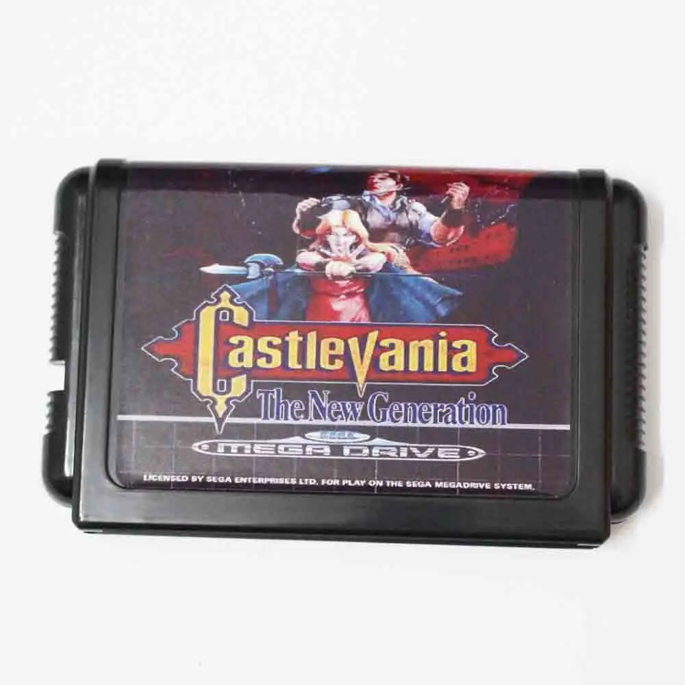 Новое поступление 16-битная игровая карта Castlevania нового поколения для Sega Mega Drive