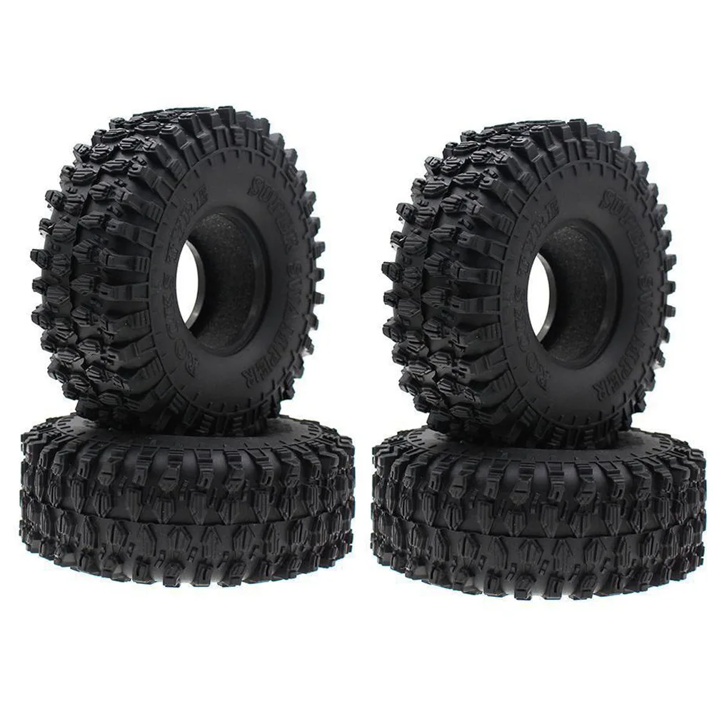 

4PCS 120MM 1.9" Rubber Rocks Tyres / Wheel Tires for 1:10 RC Rock Crawler Axial SCX10 90046 Traxxas TRX-4 AXI03007 D90 D110 TF2