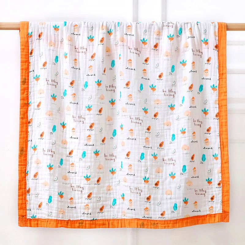 

110X110cm Baby Muslin Blanket 100% Cotton Cute Kids Baby Bath Towel Blankets Newborn Swaddle Blanket 11 Colors