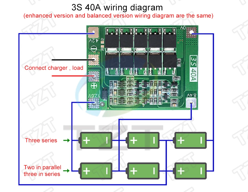 3 S/4S 40A 60A литий-ионный аккумулятор Защитная плата 18650 BMS для электродвигателя 11,1 V 12,6 V/14,8 V 16,8 V