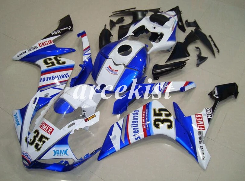 

Top Injection mold New ABS Motorcycle Full Tank cover Fairings Kit Fit for YAMAHA YZF-R1 2007 2008 07 08 Body set number 35
