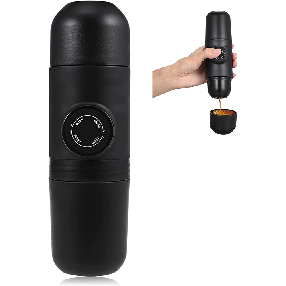 Портативная мини-кофемашина для эспрессо ручная кофеварка автомобиля