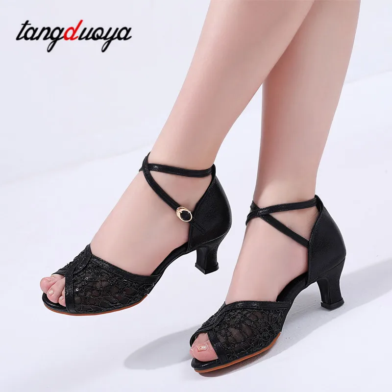 Женские туфли для латинских танцев танго сальсы золотого и серебряного