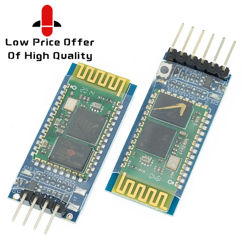 10PCS SM HC05 HC-05 HC06 HC-06 JY-MCU anti-reverse integrated Bluetooth serial pass-through moduleHC-05 master-slave 6pin - купить по