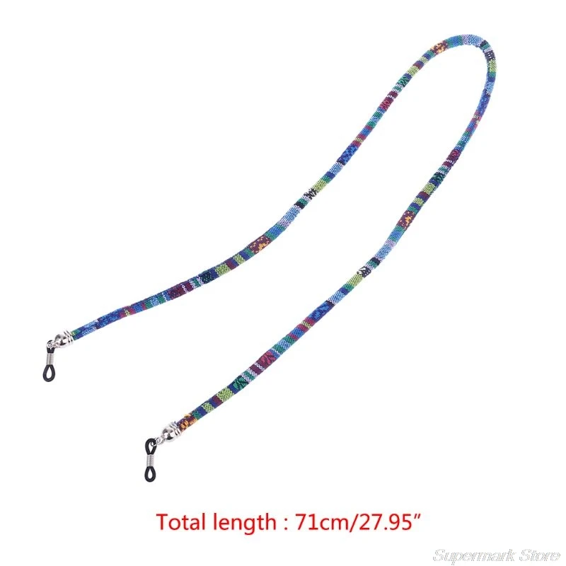 

Men Women Ethnic Style Multi Color Glasses Rope 6mm Sunglasses Neck Cord Strap Eyeglass String Holder 10 Styles M19 21