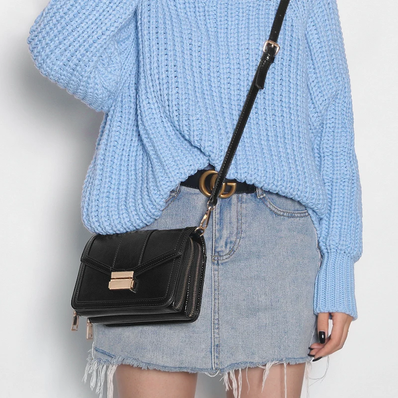 Женская многофункциональная сумка через плечо вместительная из искусственной