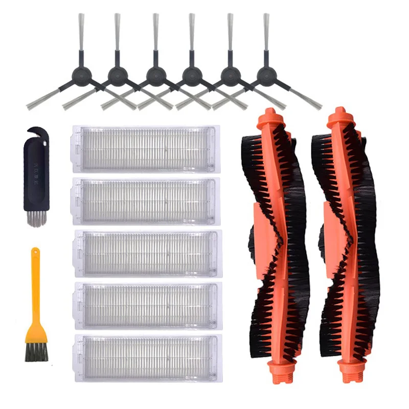 

15Pcs Side Brush Mop Cloth Replacement HEPA Filter for Xiaomi Mijia STYJ02YM Vacuum Cleaner Spare Parts Kits