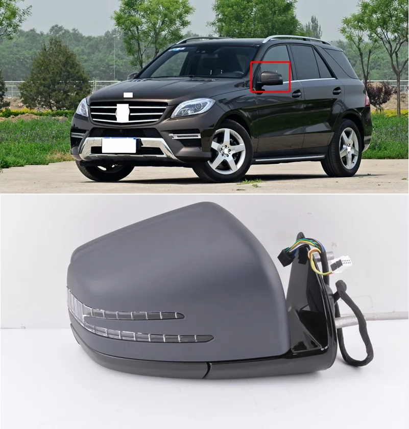 14 контактное зеркало заднего вида CAPQX для Benz W164 ML350 GL450 GL550 с поворотником боковая