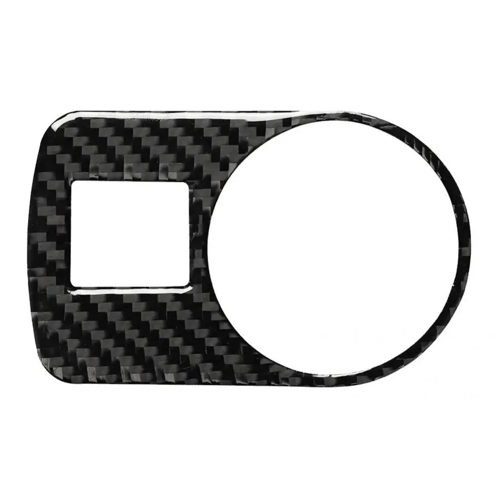 

High-quality Headlight Switch Cover Elegant Carbon Fiber Headlight Button Trim Headlight Button Frame Cover