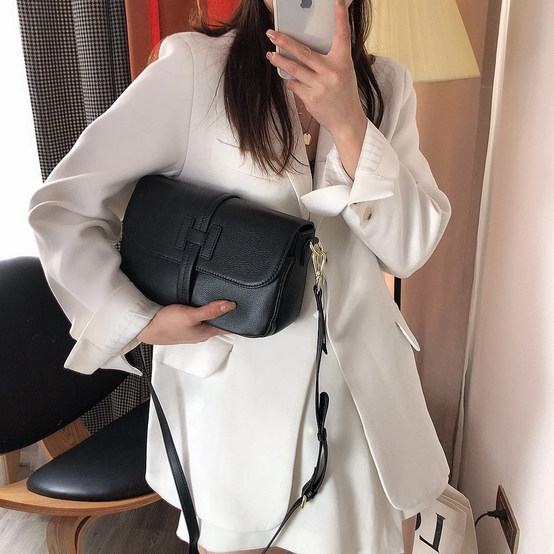 

Women Top Handbag One Shoulder And Crossbody Bag Genuine Cow Leather 2021 The New Style Fashion 10Color 24cm