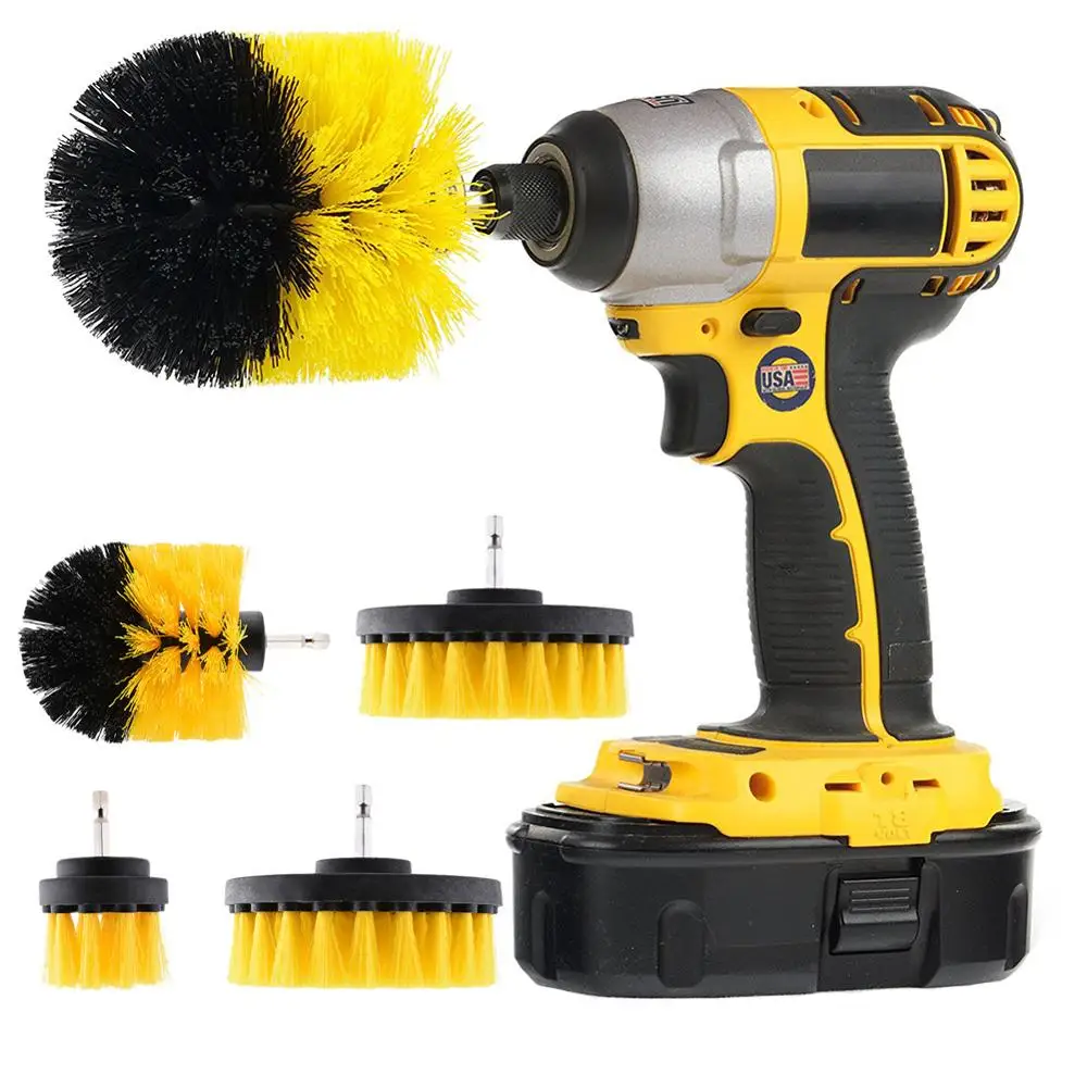 

Набор насадок для электродрели, набор из 4 скребков с вращающейся щеткой для чистки автомобильных шин, ванной комнаты (случайные цвета)