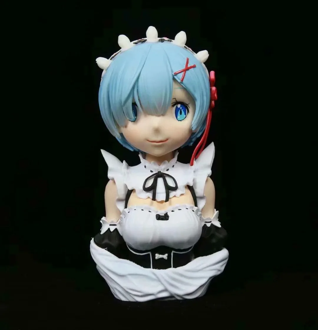 

Anime Re:Life in a different world from zero Rem Ram Bust Normal Ver. GK PVC Action Figure Statue Collectible Model Toys Doll