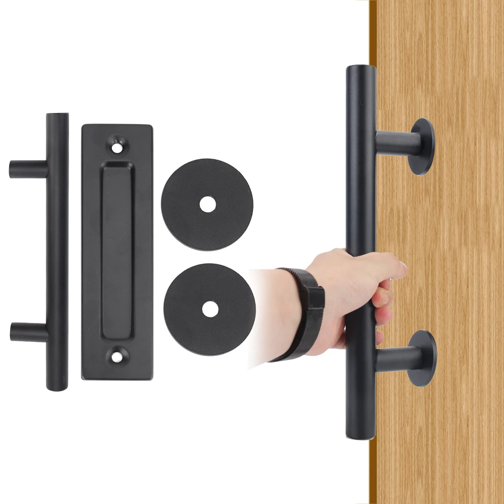

Interior Door Furniture Hardware Set Sliding Barn Door Handle 35-45MM Pull Flush Recessed Wood Door Handle For Cabinet Cupboard