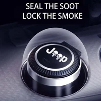 car ashtray with led lights with logo for jeep renegade compass patriot cherokee wrangler grand cherokee srt car