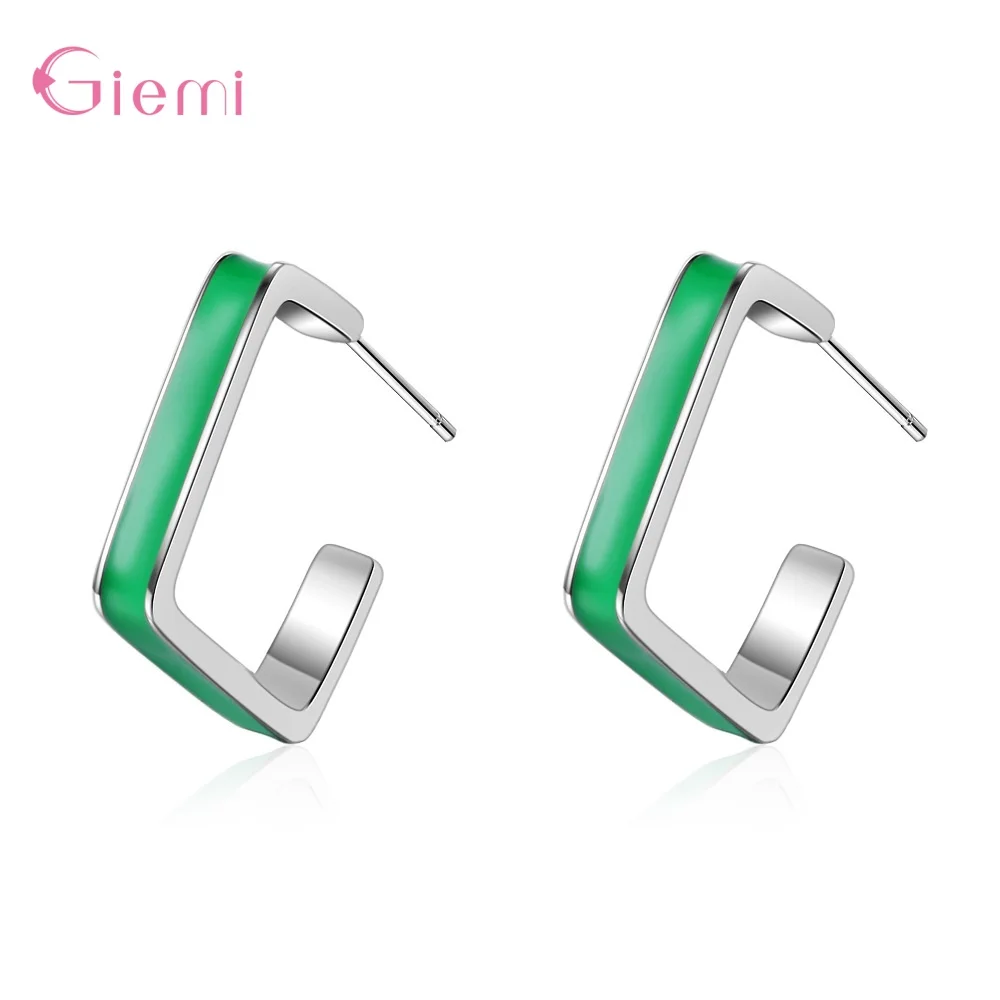 

Серьги-подвески женские из серебра 925 пробы, масляно-зеленые