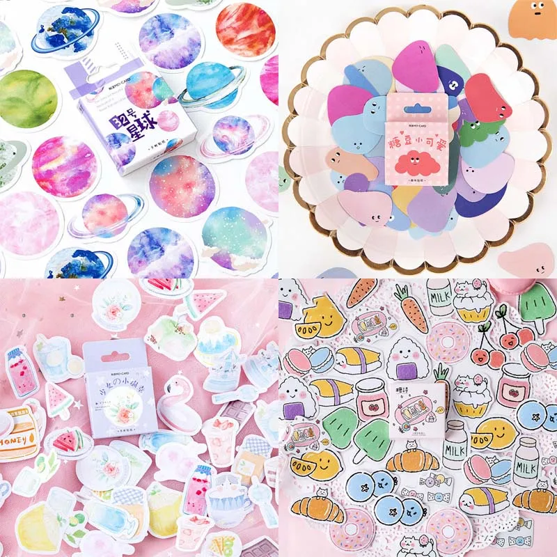 46 шт. Милая наклейка с облаком s Kawaii канцелярская бумажная клейкая для детей DIY