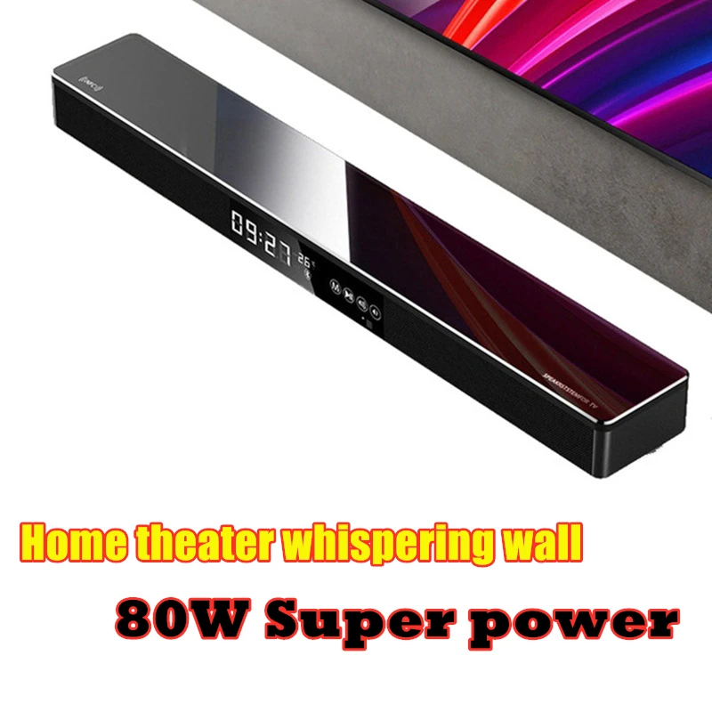 

Home Theater TV Soundbar 80W Wireless Bluetooth Speaker Subwoofer With LED Clock Display NFC Music Center Caixa De Som Sound Bar