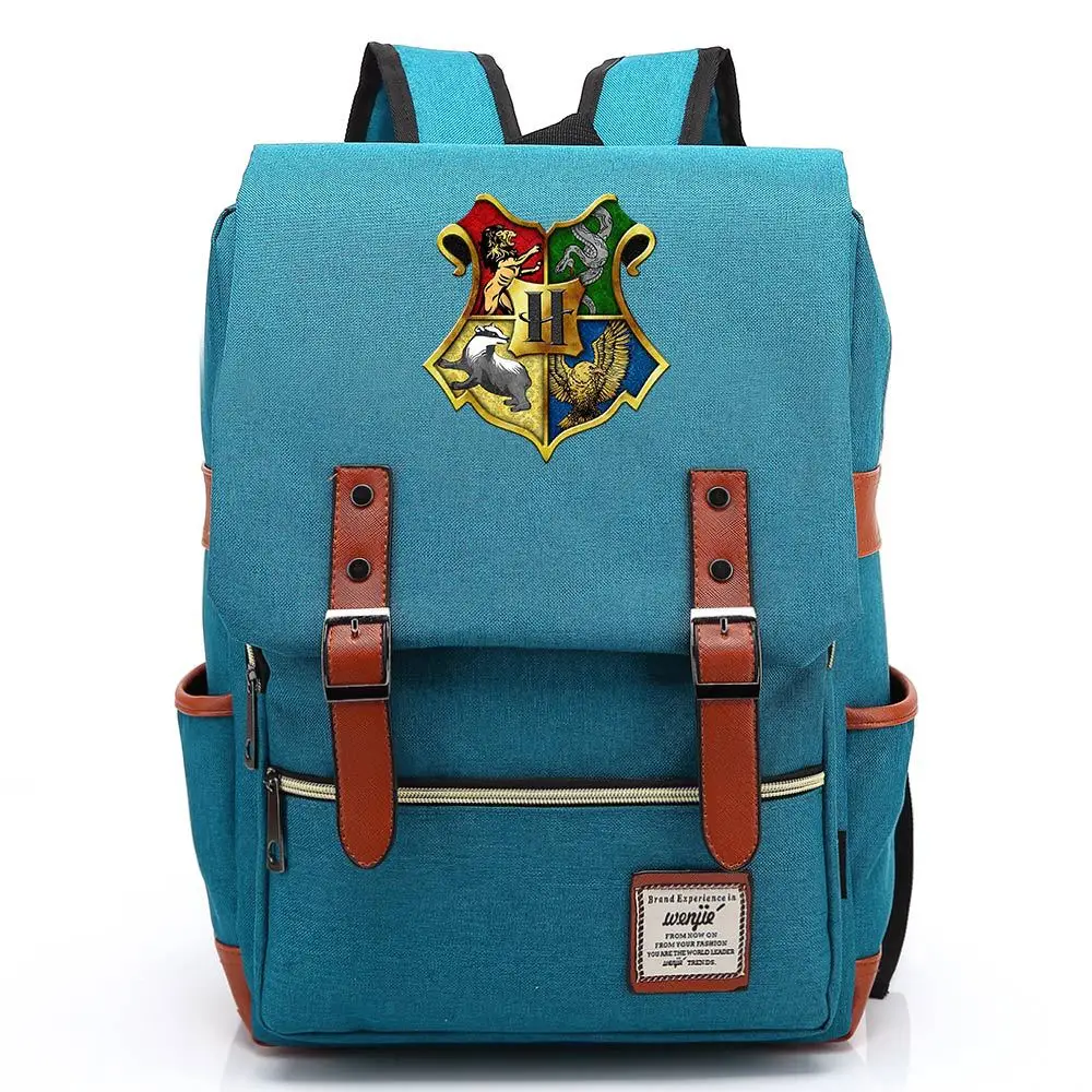 

Magic School Hogwartes Wizards Backpack Students Travel Notebook Bag Gift for for Kids Students