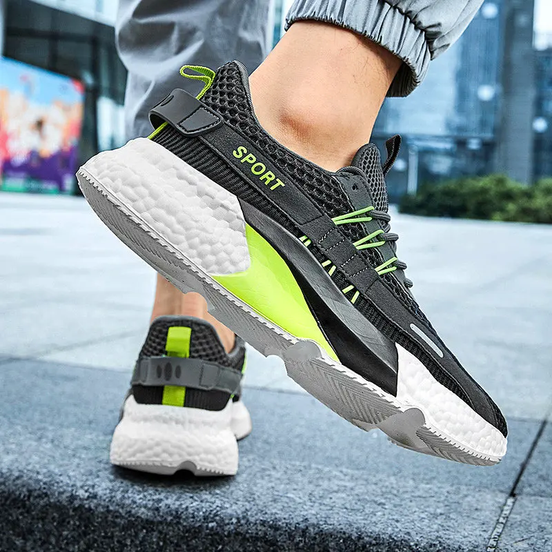 

New Fashion Running Shoes Men Breathable Light Comfortable Jogging Mens Shoes Low Cut Air Bounce Sports Shoes Trainers Shoes